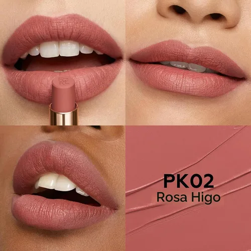 Vista 2 de FOCALLURE Lápiz labial mate, de larga duración y que se mantiene en su PK02 Figgy Rosa