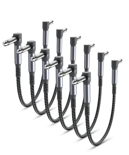 Vista 11 de Elebase Cables de parche de guitarra de 12 pulgadas, paquete de 3 Negro