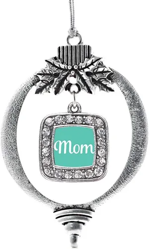 Vista 191 de Inspired Silver - Bon Voyage Cruise Ship Charm Ornamento – Adornos navideños cuadrados de plata con joyas de circonita cúbica