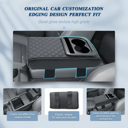 Vista 3 de BIBIBO Funda para reposabrazos de consola central CRV 2026 para Honda CR-V 2026 (LX/EX/Sport Hybrid/EX-L/TrailSport Hybrid/Sport-L Hybrid), cojín
