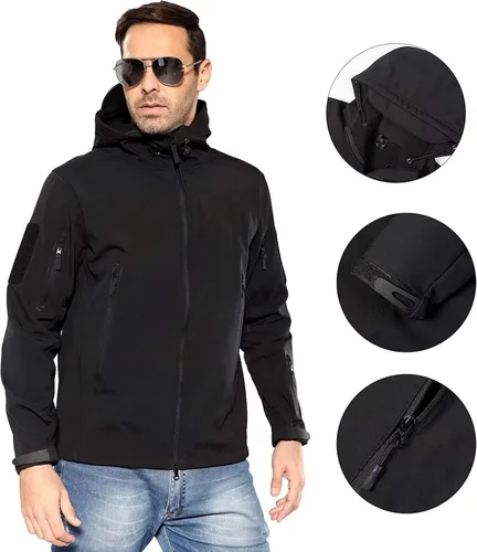 Vista 3 de Antartica - Chaqueta impermeable de estilo militar y camuflado para hombre