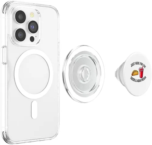 Vista 4 de Tacos y agua Fresca Fun Amante de la comida mexicana Comida Mexicana PopSockets MagSafe PopGrip para iPhone
