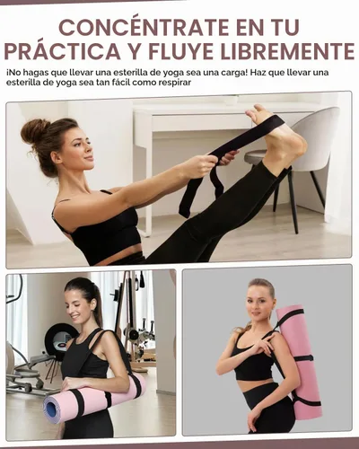 Vista 7 de Correa para esterilla de yoga con ajustable para la mayoría