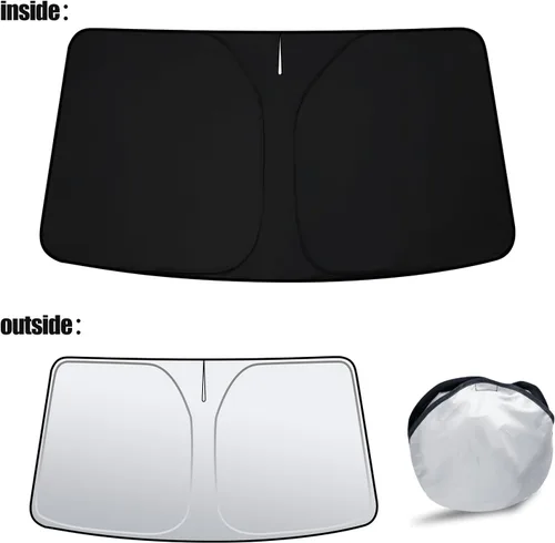 Vista 7 de D-Lumina Parasol delantero Winshield para Range Rover Sport 2014-2022 Protector solar plegable bloquea los rayos UV, parasol para ventana