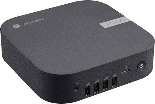 Vista 2 de ASUS Chromebox 5a con procesador Intel® Core™ i3-1315U, 8 GB de RAM DDR5, SSD M.2 PCIe G4x4 NVMe de 128 GB, pantalla cuádruple, Wi-Fi 6E