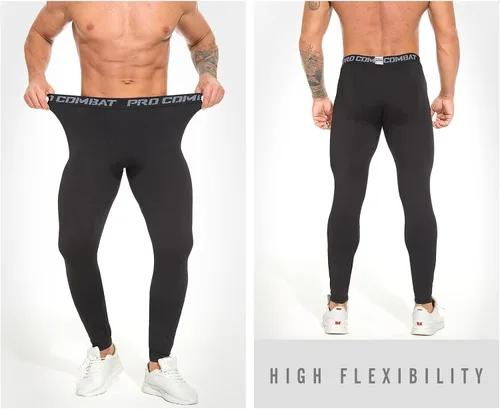 Vista 3 de SS COLOR FISH Paquete de 3 pantalones de compresión para hombre, atléticos, capa base, leggings de entrenamiento, mallas para correr para hombre