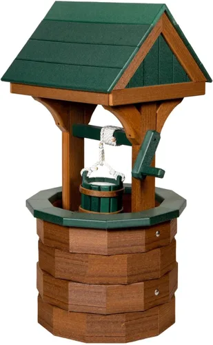 Vista 9 de Pequeño madera de poli madera de abedul y marrón deseando bien