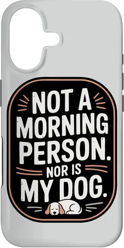 Vista 32 de Dog Owner Dog Parent Morning Case for iPhone 16
