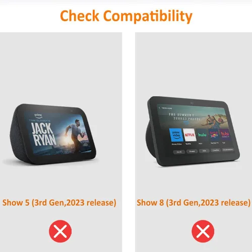 Vista 3 de AutoSonic Soporte compatible con Echo Show 5 y 8 (1ª generación y 2ª generación) Accesorios hechos para Echo Alexa Giratorio e inclinable