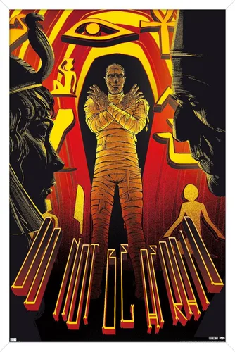 Vista 13 de Trends International Póster de pared de César Moreno con texto en inglés "The Mummy - Do Not Be Afraid by César Moreno, 14.725" x 22.375", versión