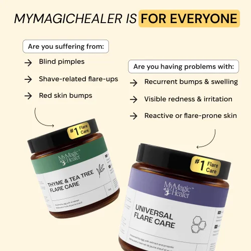 Vista 9 de MyMagicHealer Universal Flare Care Sin aceite esencial Alivio para erupciones, eczema, psoriasis, hidradenitis supurativa, impétigo, dermatitis