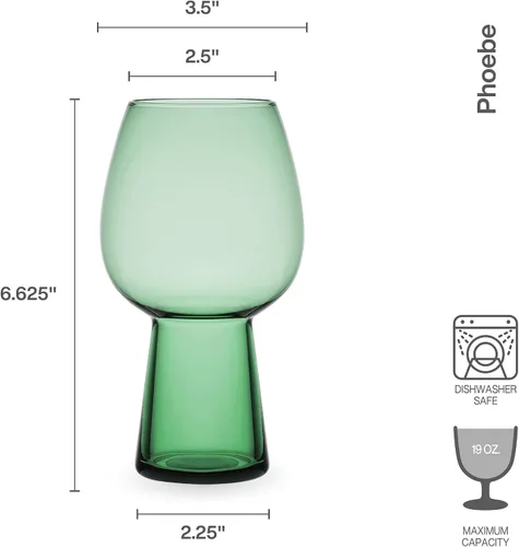Vista 3 de Mikasa Phoebe - Vaso para bebidas (4 unidades), color salvia