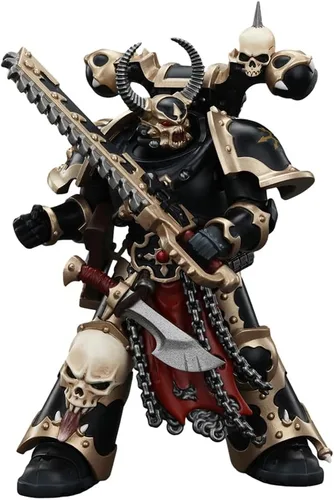 Vista 24 de JOYTOY 1/18 Warhammer 40,000 Figura de acción Black Templars The Emperors Champion Rolantus Collection Modelo Los Templarios Negros los Emperadores