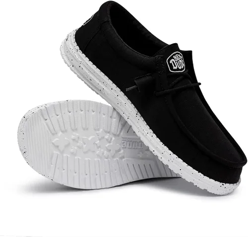 Vista 3 de Hey Dude Wally Mocasines para hombre y mujer, zapatos sin cordones para hombre, zapatos sin cordones para mujer, cómodos y ligeros
