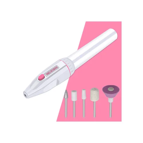 Vista 2 de Kit de taladro eléctrico portátil para uñas, manicura y pedicura, máquina de pulir para pulir y pulir, kit de manicura personal y pedicura