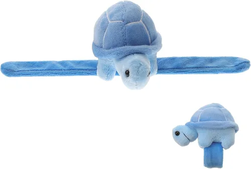Vista 9 de Abaodam Pulsera de tortuga Slap de peluche de animal banda de juguete Hugger pulsera linda pulsera para niños fiesta de cumpleaños favores cielo