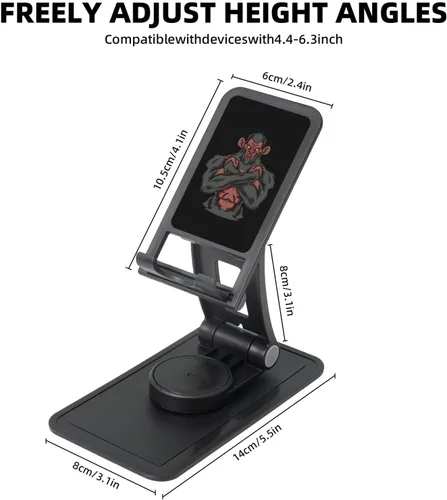 Vista 5 de Strong Monkey Phone Stand for Desk Adjustable Phone Holer Office Travel Accessories for Mobile Phone/Ipad/Tablet Cell Phone Stand
