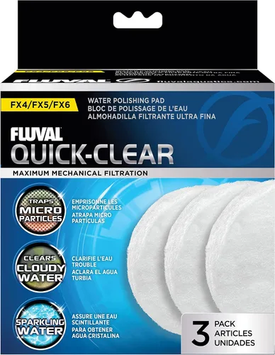 Vista 9 de Fluval FX - Espuma de carbono, filtro de repuesto para acuario, paquete de 2, A249, blanco
