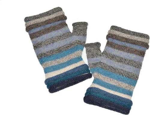 Vista 2 de Invisible World Guantes de lana alpaca sin dedos para mujer