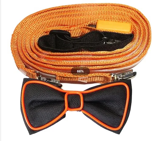 Vista 2 de Light Up - Conjunto de tirantes LED y pajarita para hombre, tirantes iluminados para hombre, ropa de fiesta brillante, trajes de rave