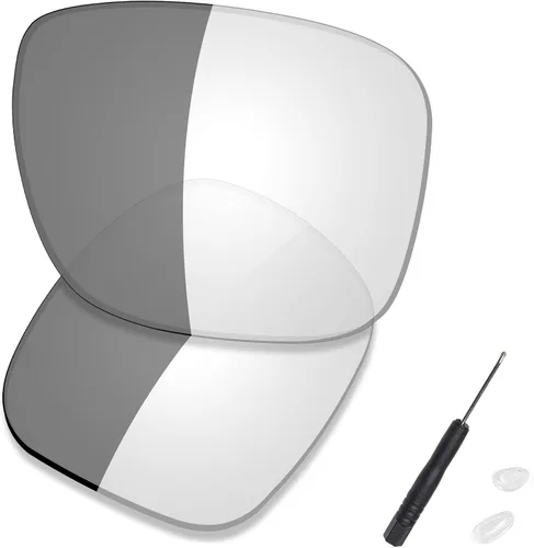 Vista 35 de SAUCER Premium Replacement Lenses & H20 Screwdriver & Nose Pieces for Oakley Holbrook Metal OO4123 UV400 Protection