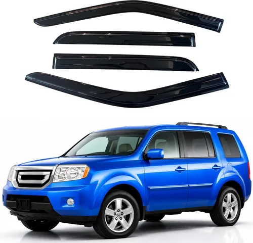 Vista 20 de Visera de ventana IG para Ford Focus Sedán y Hatchback 2012-2018, Protector de ventana lateral para lluvia y viento estilo Mugen, extra duradero