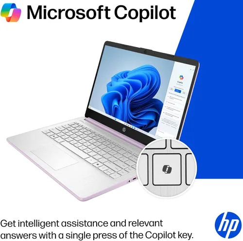 Vista 5 de Computadora portátil HP 2026, CPU Intel N150, Office 365, 128GB UFS