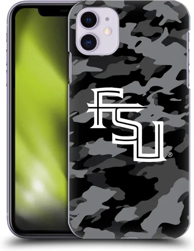 Vista 10 de Head Case Designs Funda rígida con licencia oficial de la Universidad Estatal de Florida FSU Camou compatible con Apple iPhone 11