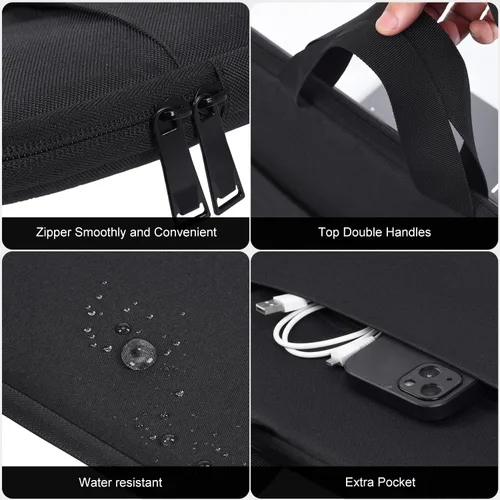 Vista 5 de Funda para tableta de dibujo compatible con XPPen Artist 15.6 Pro, Huion KAMVAS Pro 16, Wacom Cintiq Pro 16/Cintiq 16 Bolsa de transporte
