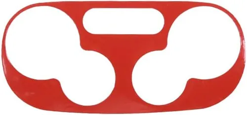Vista 7 de Adhesivo de fibra de carbono suave para el panel de interruptor de aire acondicionado de automóvil, compatible con Fiat 500, 2011, 2012, 2013, 2014