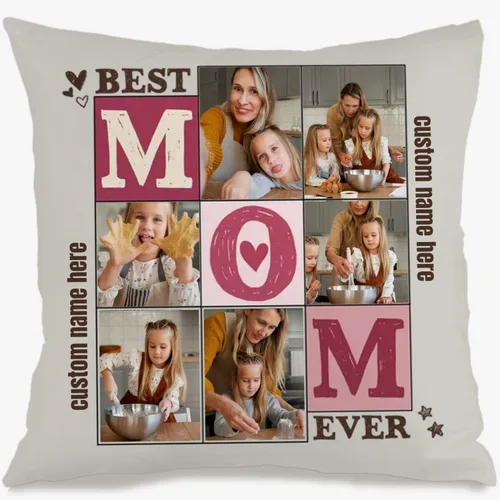 Vista 10 de Custom Couples Pillow Case with one Romantic Photo and Personalized Message enriching Your Room décor and expressing Love Through a Meaningful Gift