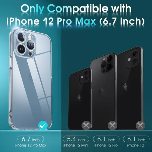Vista 625 de Supdeal Funda cristalina transparente para iPhone 11, [No se amarillea] [Protección de la cámara] [Probado contra caídas de grado militar] Funda