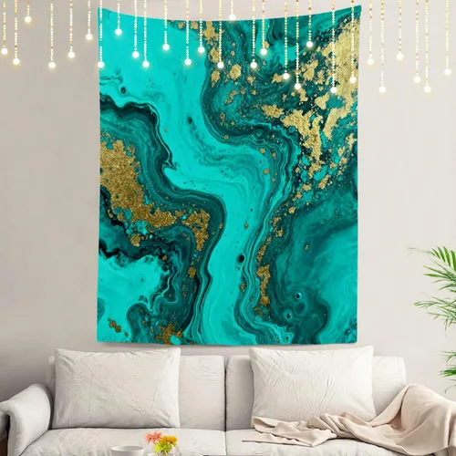 Vista 28 de Shrahala American Republican Elephant Tapestry, Red Navy Blue Striped Background Wall Hanging Hd Print Polyester Backdrop For Dorm Room Bedroom 30 X