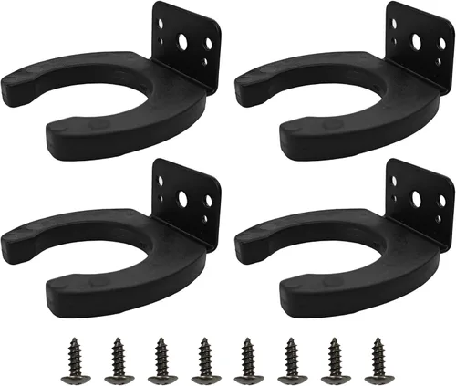 Vista 6 de 2 clips de micrófono de identificación de 1.693 in, soporte de micrófono resistente con tornillos de montaje, soporte de montaje en pared