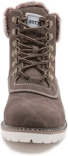 Vista 2 de COTTIMO Botas de invierno antideslizante con forro de piel para mujer