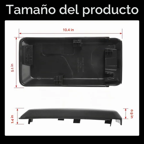 Vista 5 de KARPAL Almohadillas de parachoques delanteros, tapas de extremo, cubiertas de inserción Compatible con Ford F150 2018 2019 2020 Reemplaza