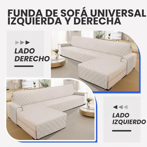 Vista 8 de XINEAGE - Fundas de sofá 100% impermeables, reversibles en forma de L