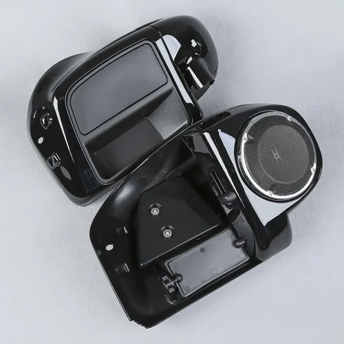 Vista 9 de Carenado inferior de pierna ventilada + altavoces de 6.5 pulgadas con rejillas para Harley Touring Road King FLHR Road Glide FLTRX Street Glide FLHX