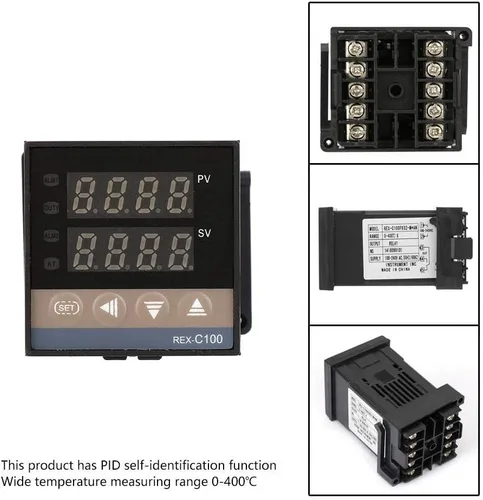 Vista 3 de REX-C100FK02-M* AN PID controlador de temperatura digital Salida de relé termopar tipo K, termostato