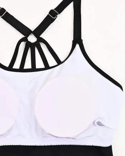 Vista 5 de Holipick Traje de baño tankini para mujer, sin parte inferior