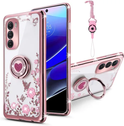 Vista 12 de Funda para Moto G Stylus 4G 2023, Moto G Stylus 2023 (no 0.18 oz) para mujer, con purpurina, suave, elegante, transparente, TPU de lujo, bonita