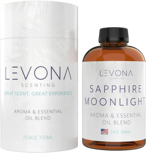 Vista 8 de Levona Scent Aceites Esenciales Puros para Difusores para el Hogar, Hotel y Oficina - Aceite Esencial Sapphire Moonlight - Aceites Esenciales