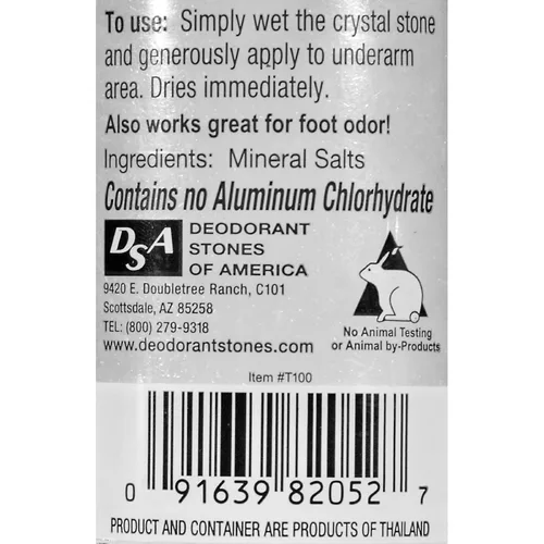 Vista 2 de Desodorante tailandés Piedra desodorante de cristal – 4.25 oz (paquete de 3)