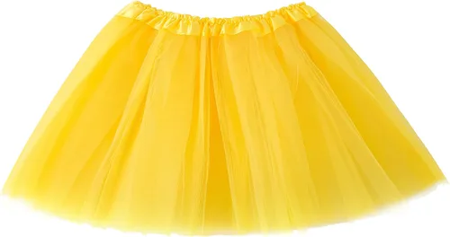 Vista 5 de lanzom Navidad de la mujer Classic elástico 3-layered tul tutú falda ballet Fiesta Disfraz Marrón