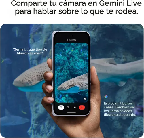 Vista 5 de Google Pixel 10 Pro Fold - Smartphone Android desbloqueado - Asistente de IA Gemini, sistema avanzado de cámara trasera triple, batería de más de 24