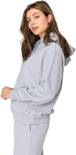 Vista 6 de Cali1850 Cloud Nine - Sudadera con capucha de forro polar para mujer, ajuste relajado, capucha de doble capa, puños y dobladillo acanalados