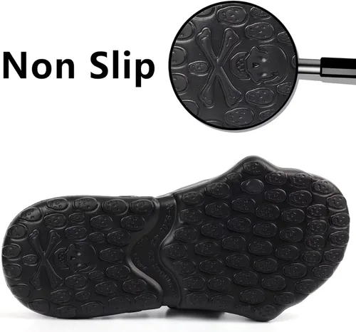 Vista 3 de Sandalias de calavera para hombres y mujeres, sandalias deportivas antideslizantes con nubes, sandalias de punta abierta, cómodas, para playa