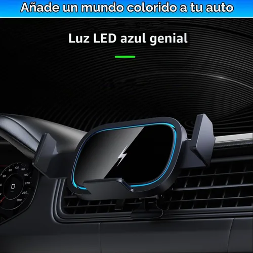 Vista 8 de Soporte de cargador de coche inalámbrico para Samsung Galaxy Z Fold 8 7,15W Negro con cargador de coche de 60 W