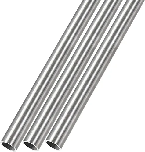 Vista 25 de METALLIXITY Tubo de acero inoxidable 304 (0.079 in de diámetro x 0.006 in de pared T x 9.843 in de largo), 3 piezas, tubo recto - para muebles