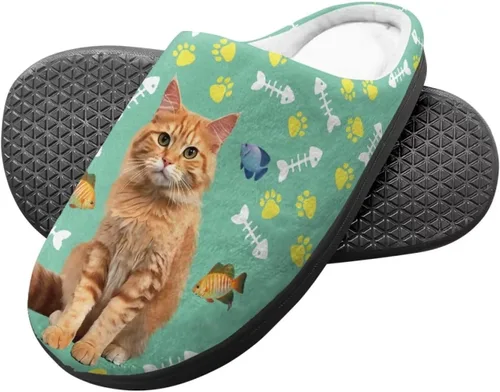Vista 3 de Viewamoon Zapatos de casa de felpa unisex para niños, pantuflas cálidas para interiores para niños y niñas, pantuflas de casa para otoño e invierno